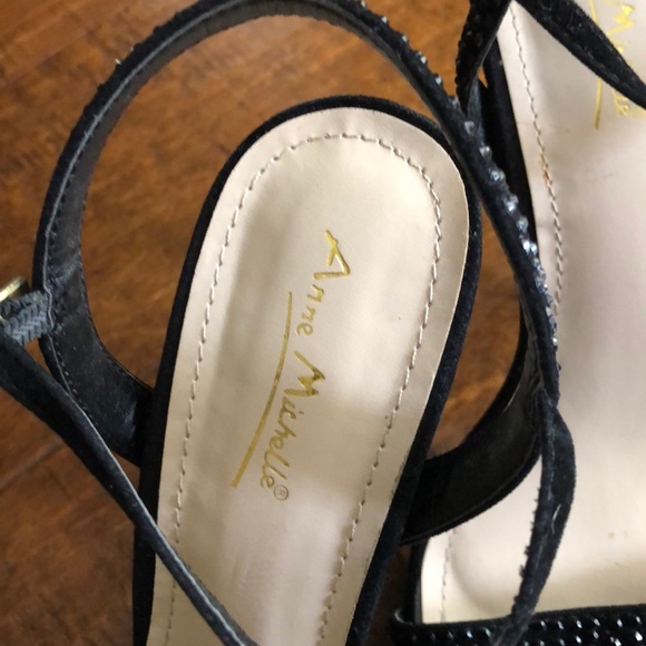 Black , Glitter heels. - Picture 4 of 5